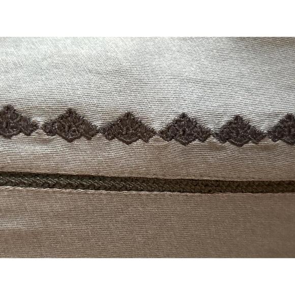 J. Jill Womens Dress Sz Medium Blue Cap Sleeve V Neck Embroidered Classic - Picture 3 of 6